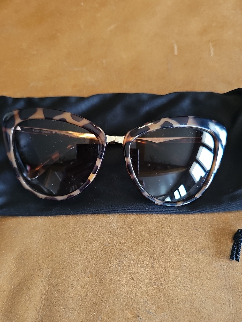kate spade Brown Tortoise Cat Eye Sunglasses